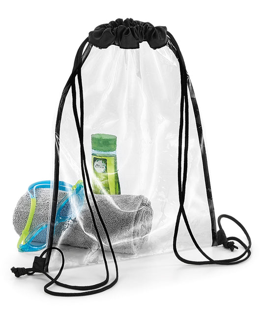 Personalised Bags - White Bagbase Clear gymsac