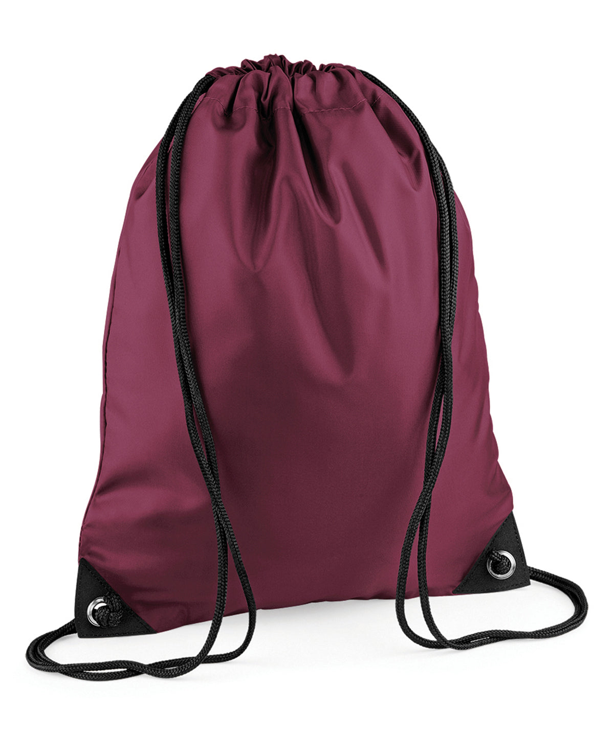 Personalised Bags - Burgundy Bagbase Premium gymsac