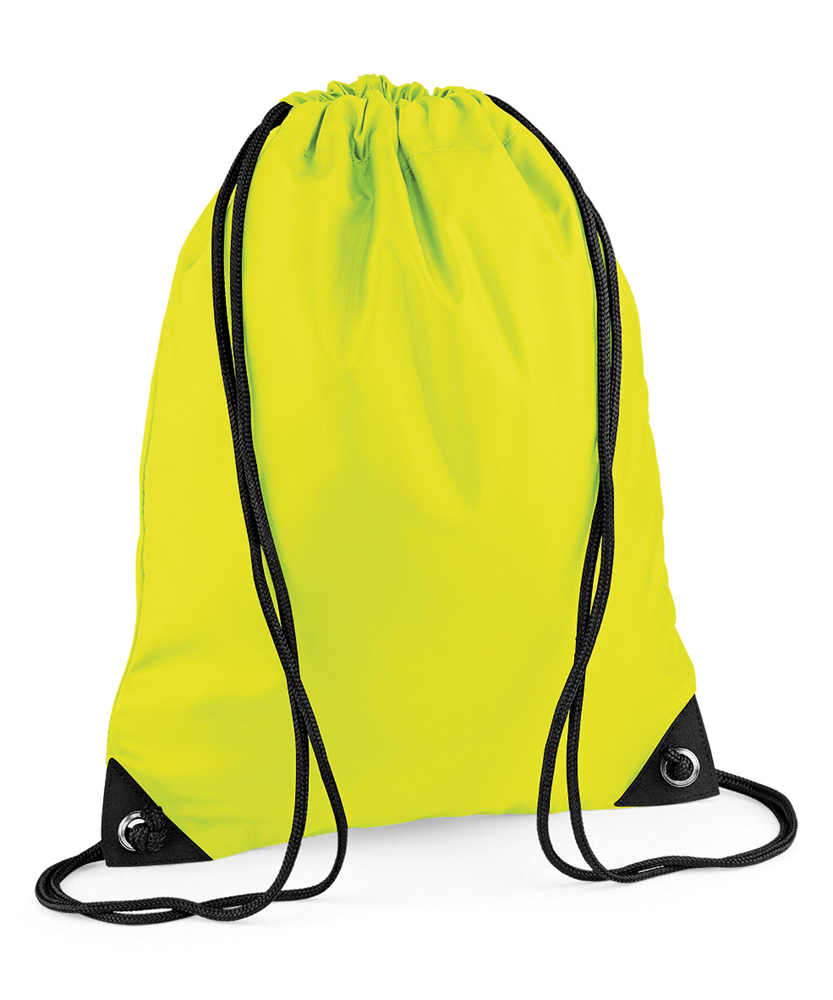 Personalised Bags - Neon Yellow Bagbase Premium gymsac