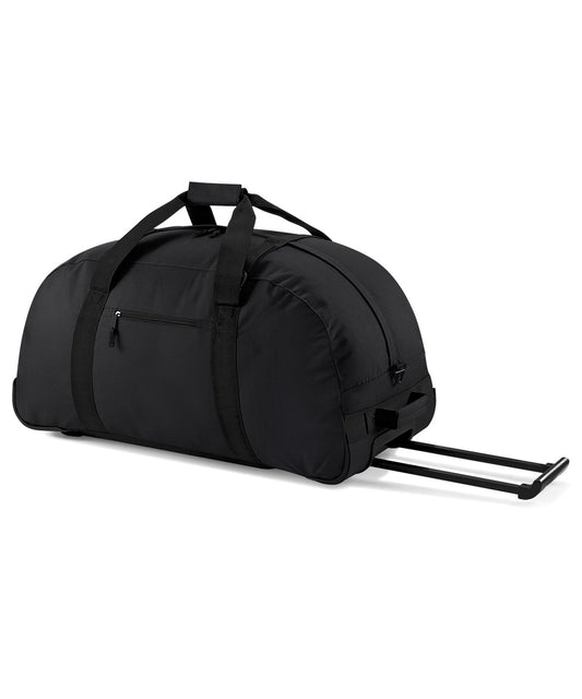 Personalised Bags - Black Bagbase Classic wheelie holdall