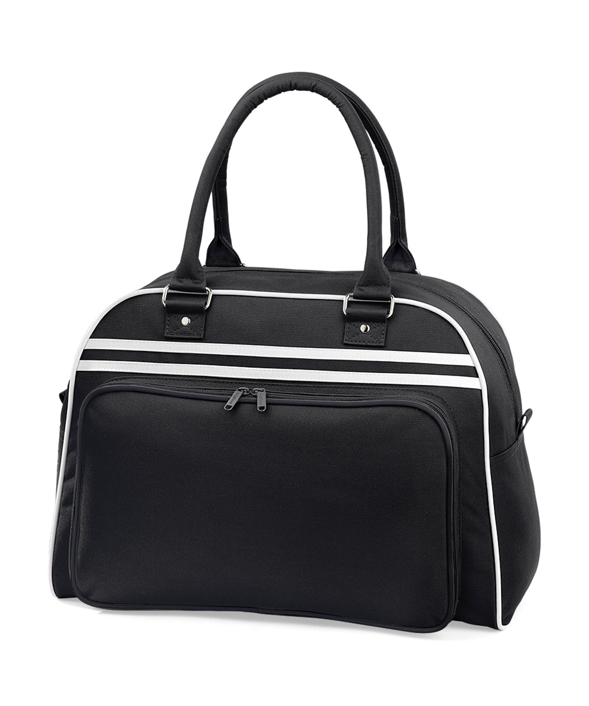 Personalised Bags - Black Bagbase Retro bowling bag