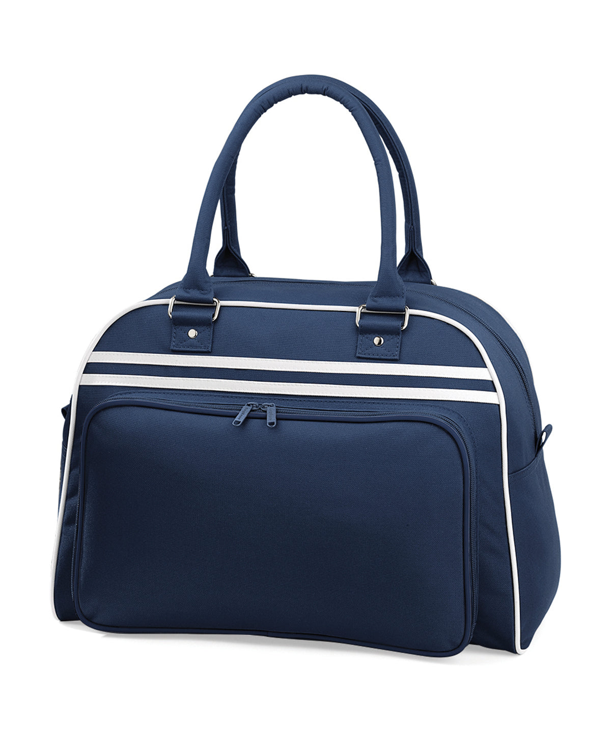 Personalised Bags - Navy Bagbase Retro bowling bag
