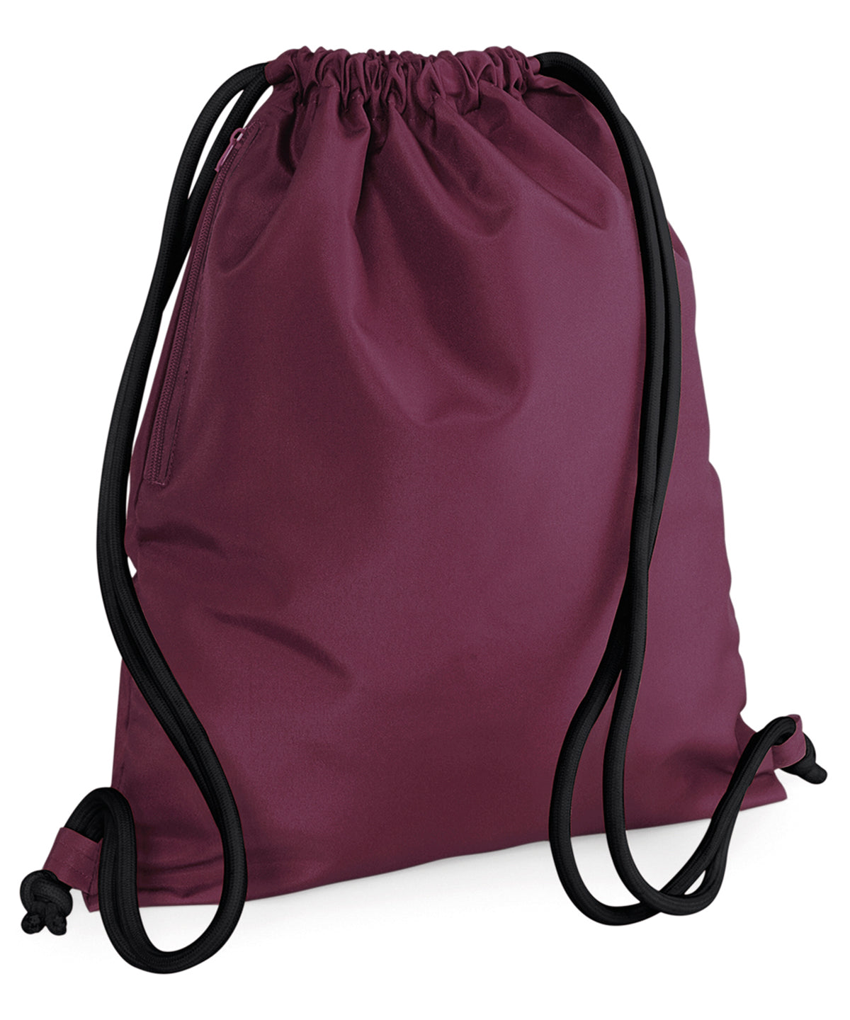 Personalised Bags - Burgundy Bagbase Icon gymsac