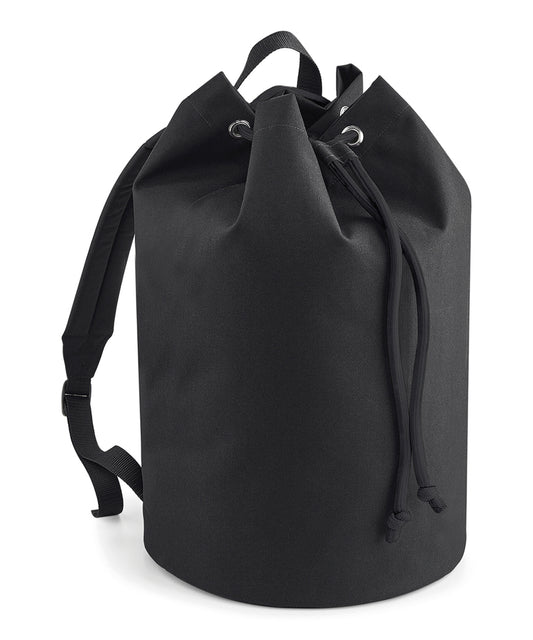 Personalised Bags - Black Bagbase Original drawstring backpack