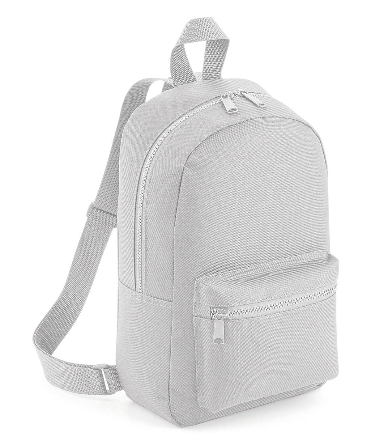 Personalised Bags - Light Grey Bagbase Mini essential fashion backpack