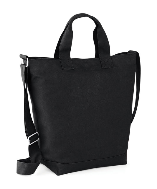 Personalised Bags - Black Bagbase Canvas day bag