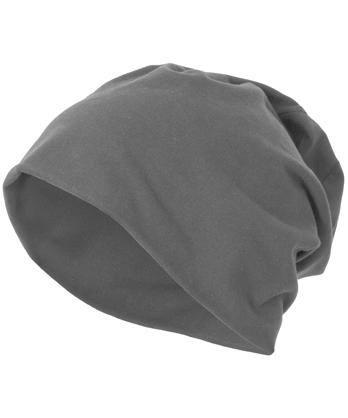 Personalised Hats - Heather Grey Build Your Brand Jersey beanie