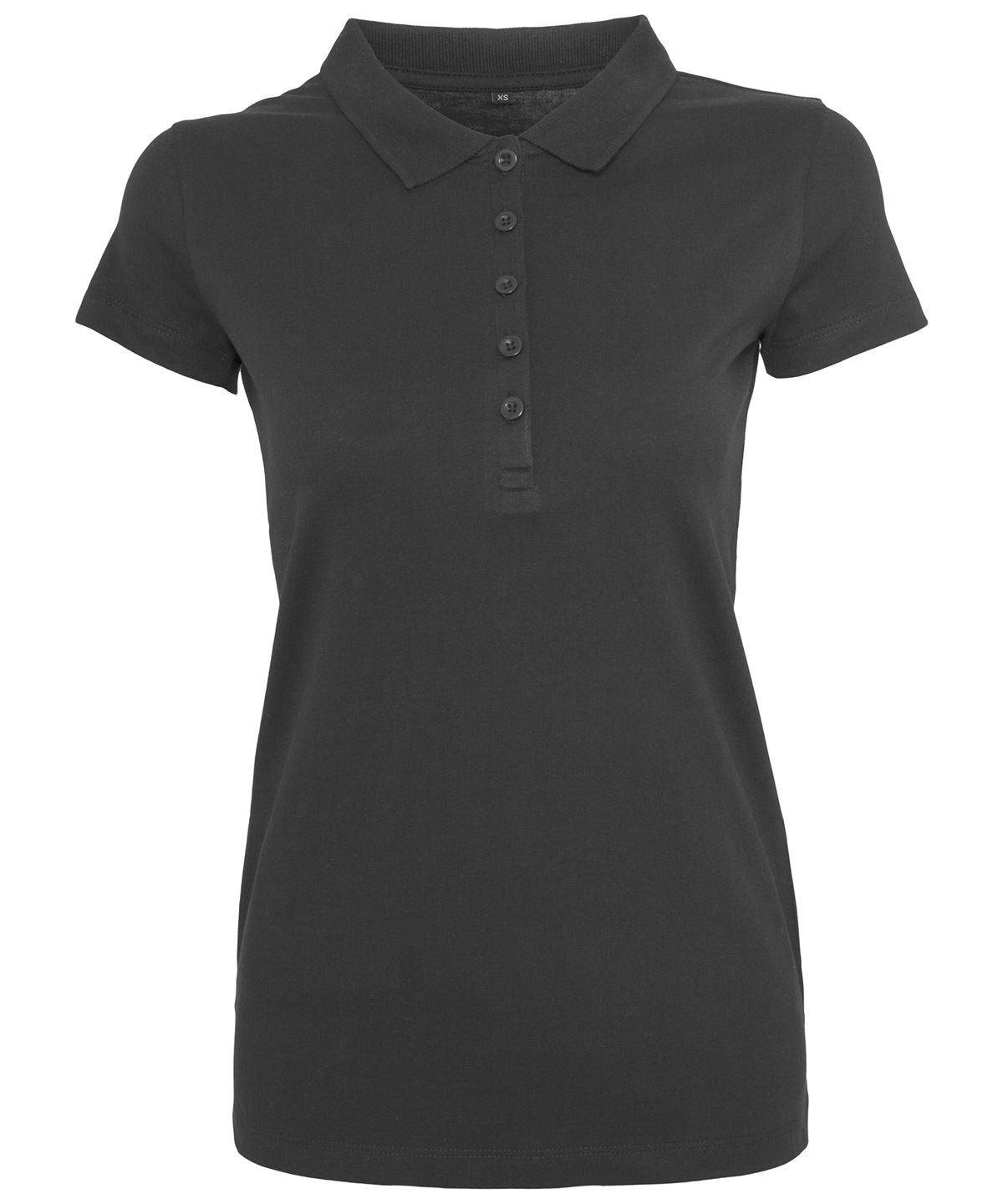 Personalised Polo Shirts - Black Build Your Brand Women's Jersey polo