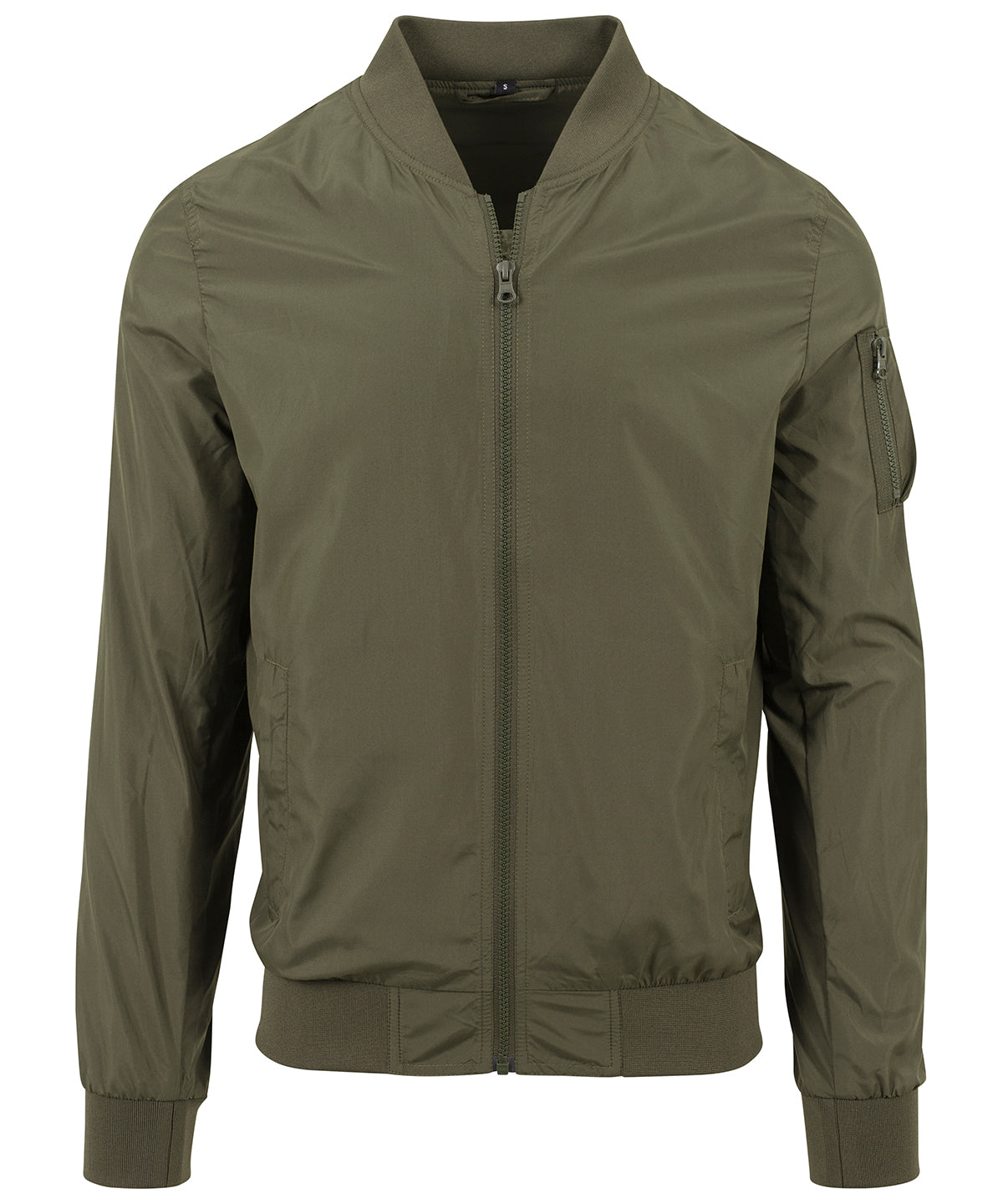 Personalised Jackets - Black Build Your Brand Nylon bomber jacket