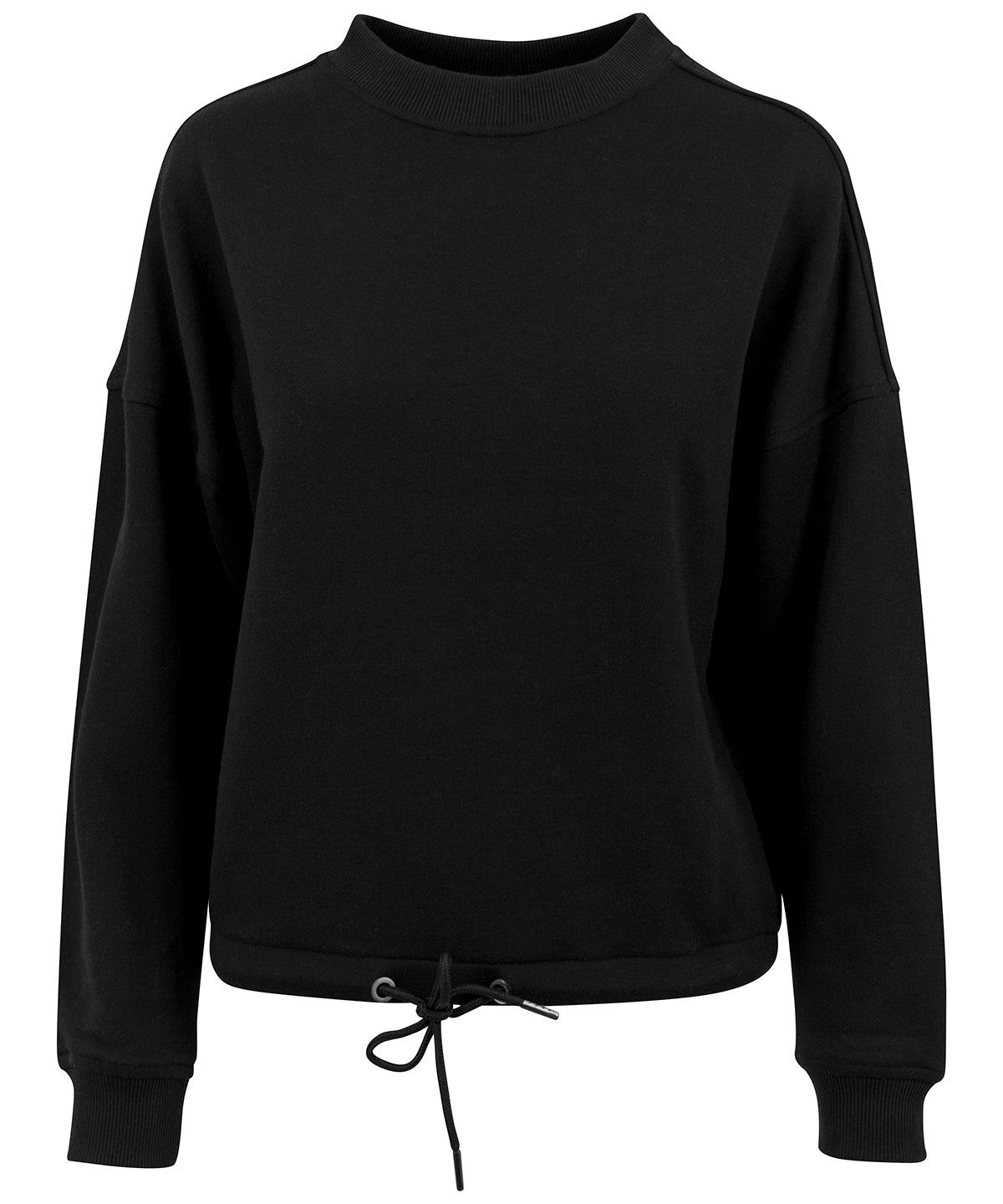 Personalised Sweatshirts - Black Build Your Brand Women's oversize crew neck