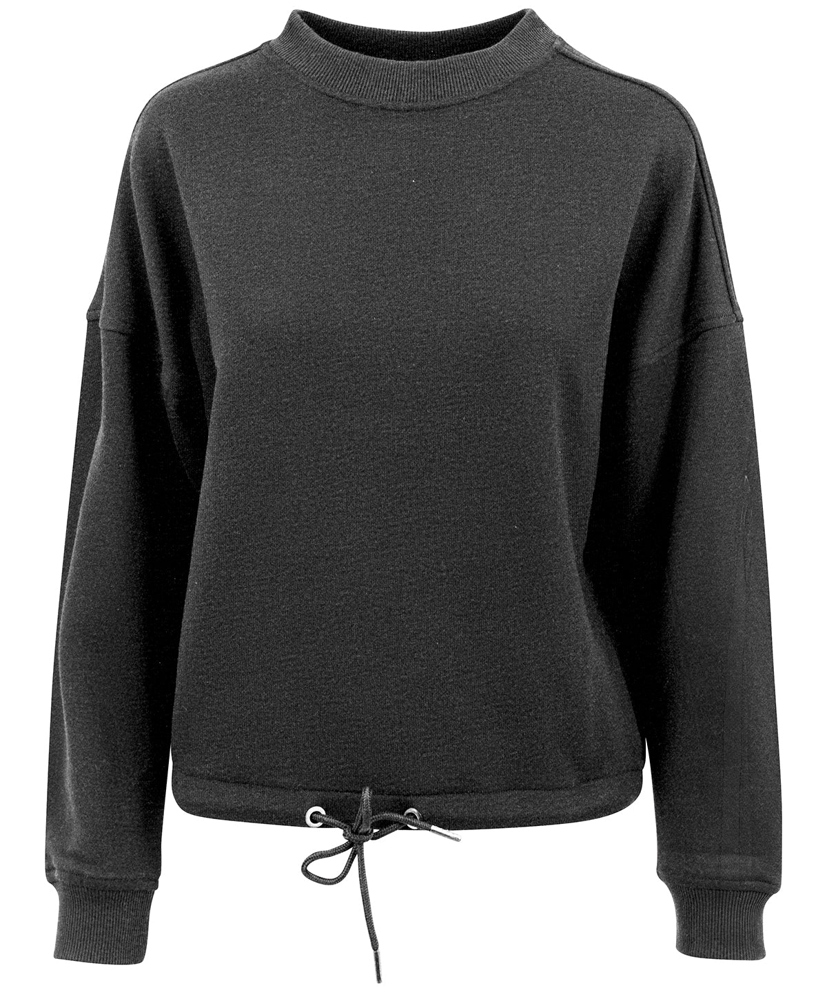 Personalised Sweatshirts - Black Build Your Brand Women's oversize crew neck