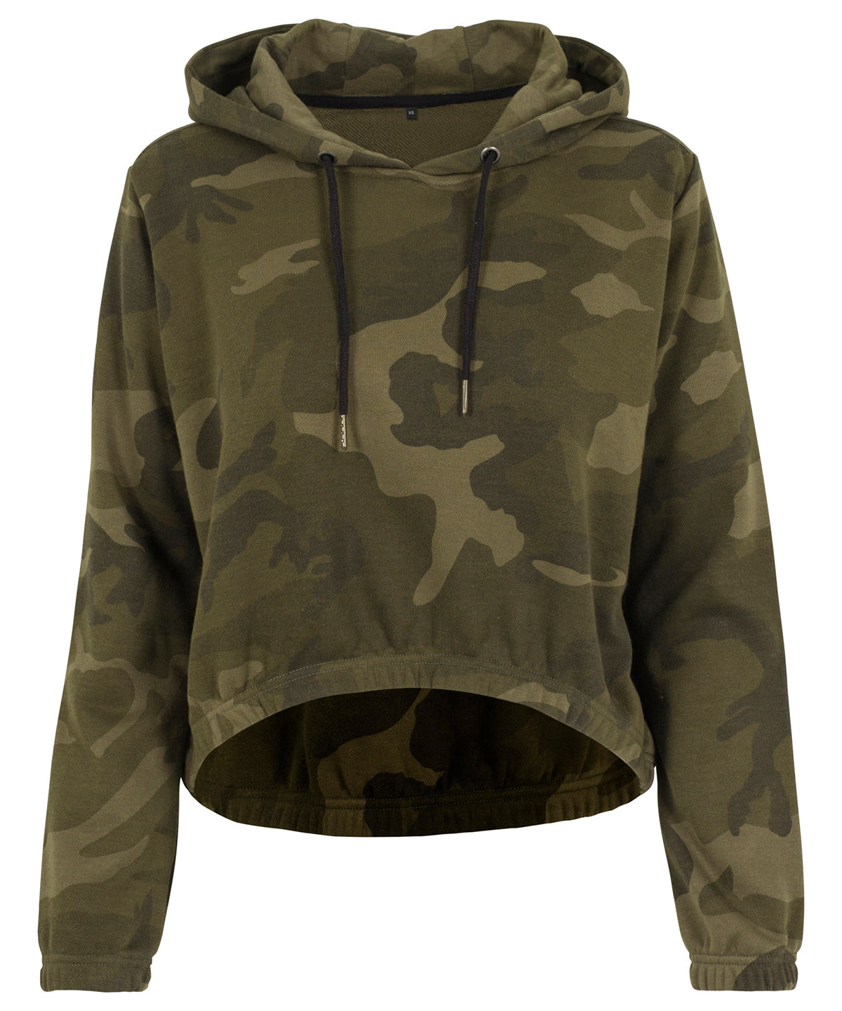 Personalised Hoodies - Camouflage Build Your Brand Women's camo cropped hoodie