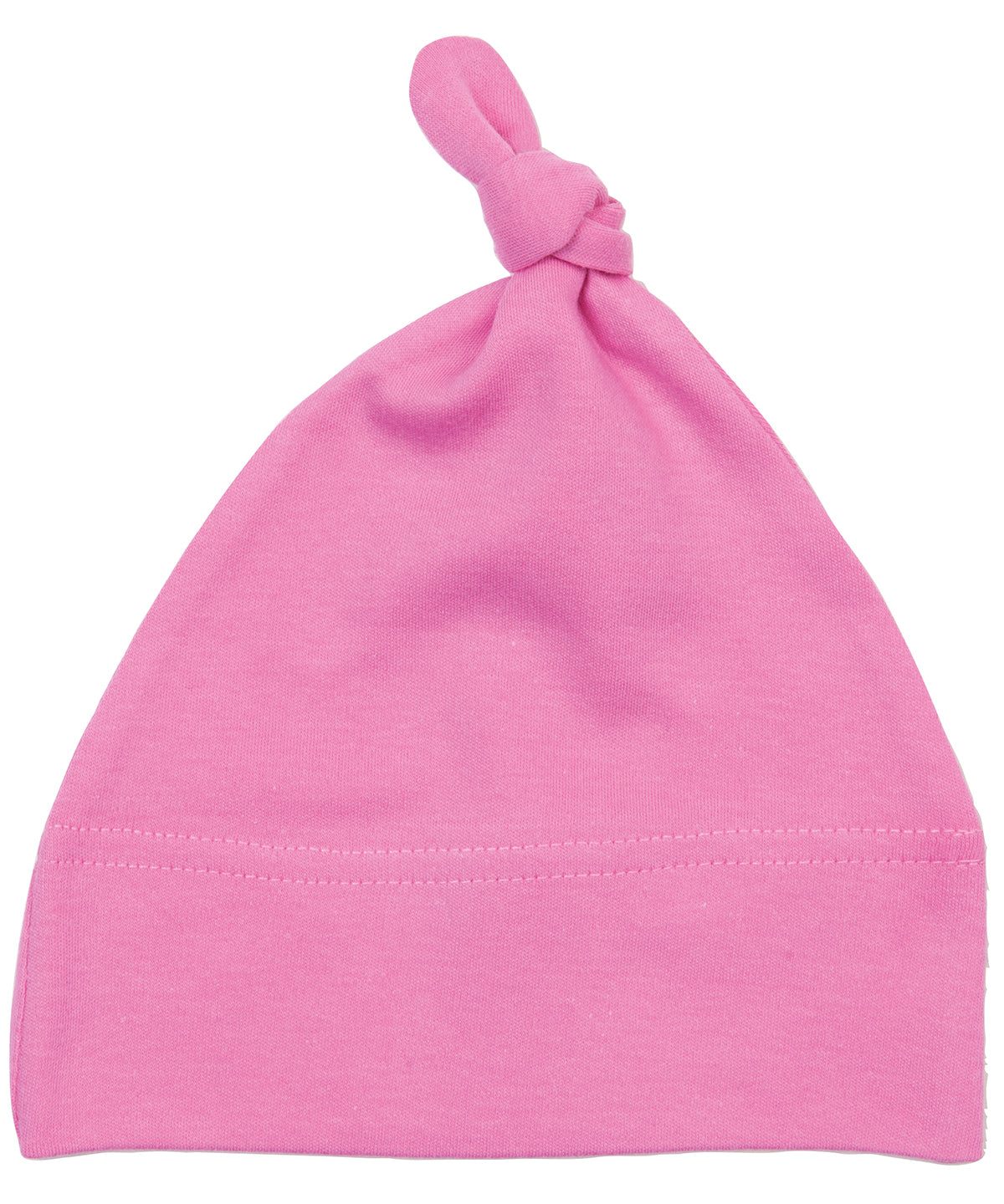 Personalised Hats - Mid Pink Babybugz Baby one-knot hat