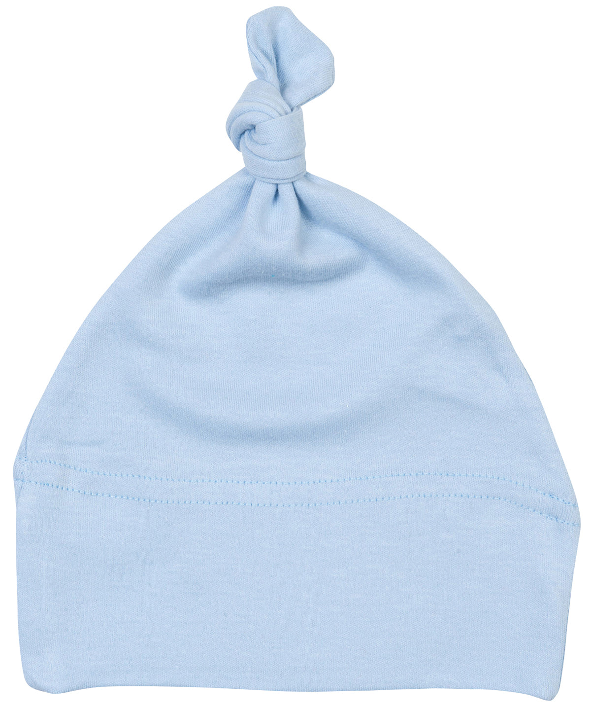 Personalised Hats - Light Blue Babybugz Baby one-knot hat