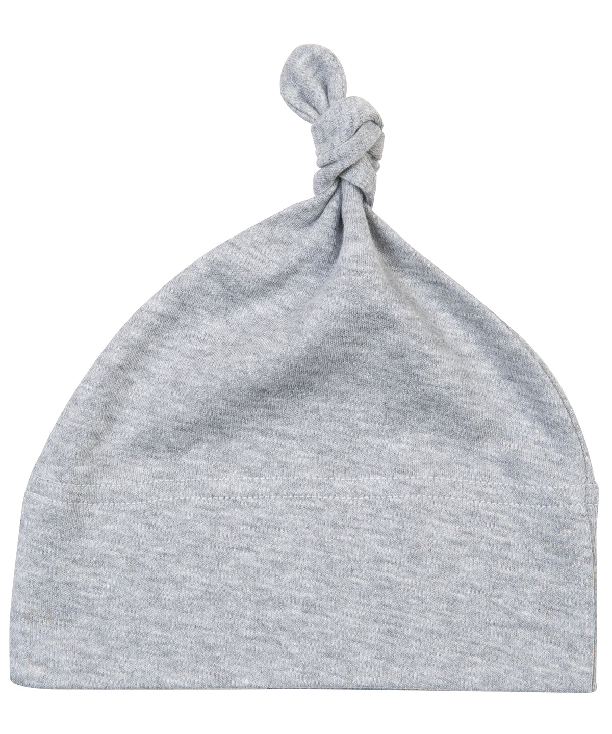 Personalised Hats - Heather Grey Babybugz Baby one-knot hat