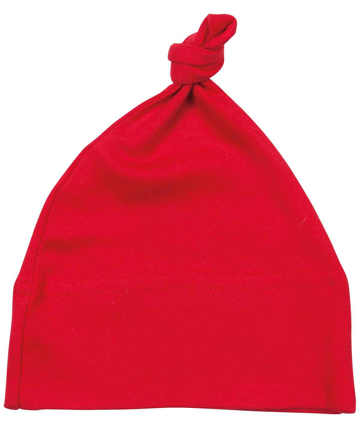 Personalised Hats - Mid Red Babybugz Baby one-knot hat