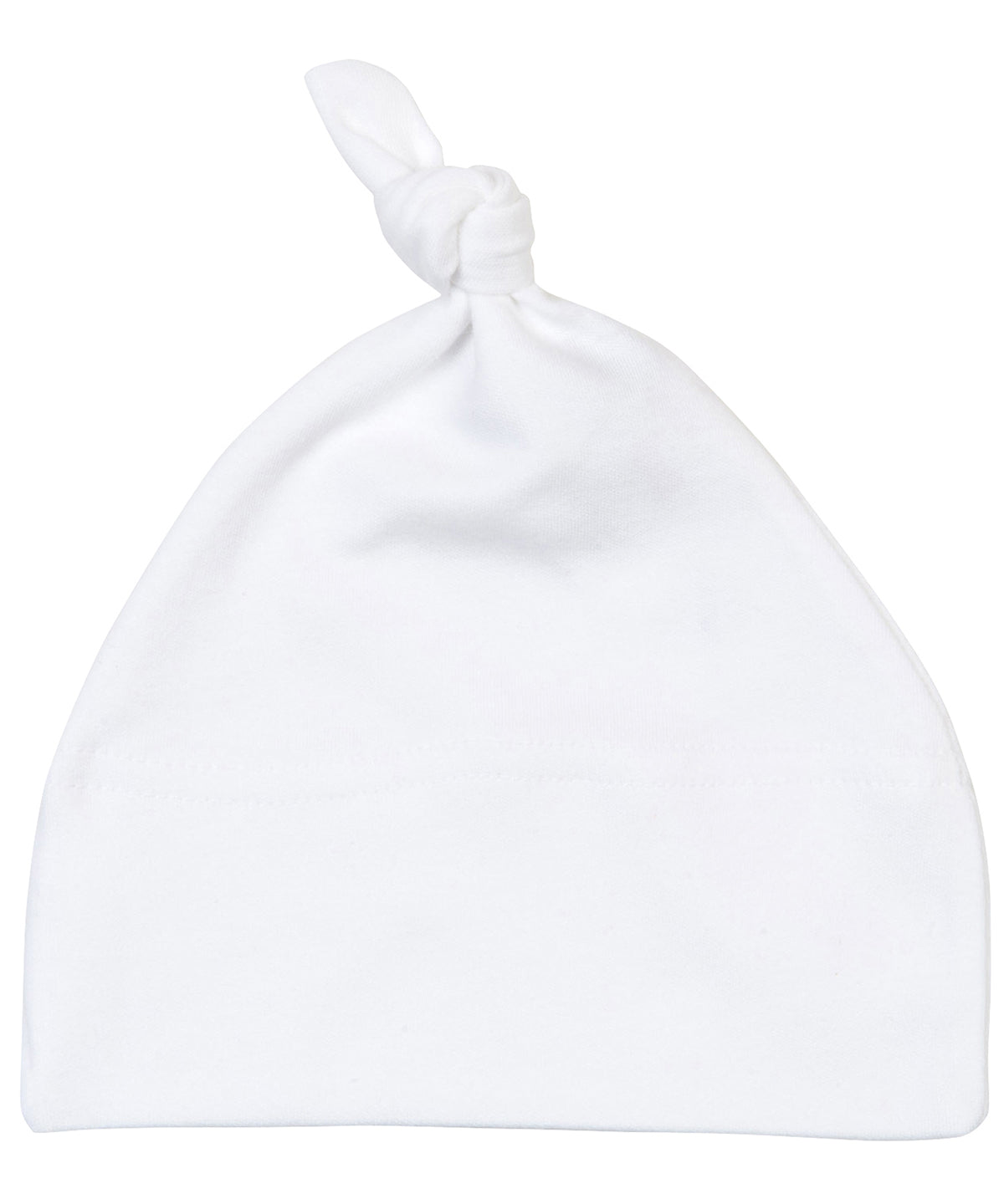 Personalised Hats - White Babybugz Baby one-knot hat