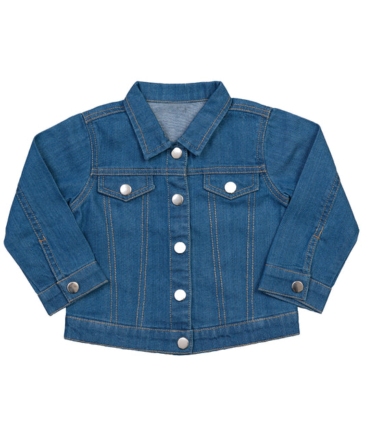 Personalised Jackets - Mid Blue Babybugz Baby Rocks denim jacket