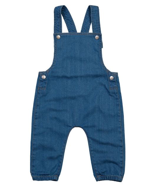 Personalised Trousers - Mid Blue Babybugz Baby Rocks denim dungarees