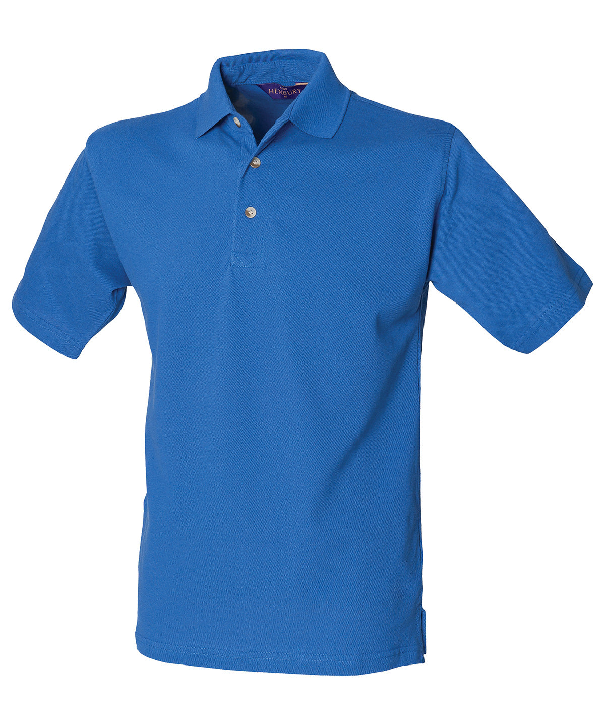 Personalised Polo Shirts - Black Henbury Classic cotton piqué polo with stand-up collar