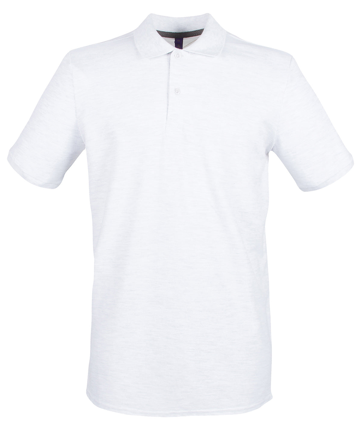 Personalised Polo Shirts - Light Grey Henbury Micro-fine piqué polo shirt