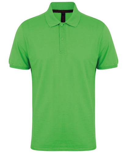 Personalised Polo Shirts - Turquoise Henbury Micro-fine piqué polo shirt