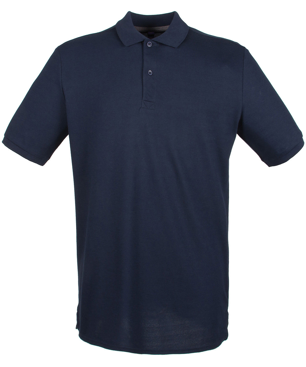 Personalised Polo Shirts - Black Henbury Micro-fine piqué polo shirt