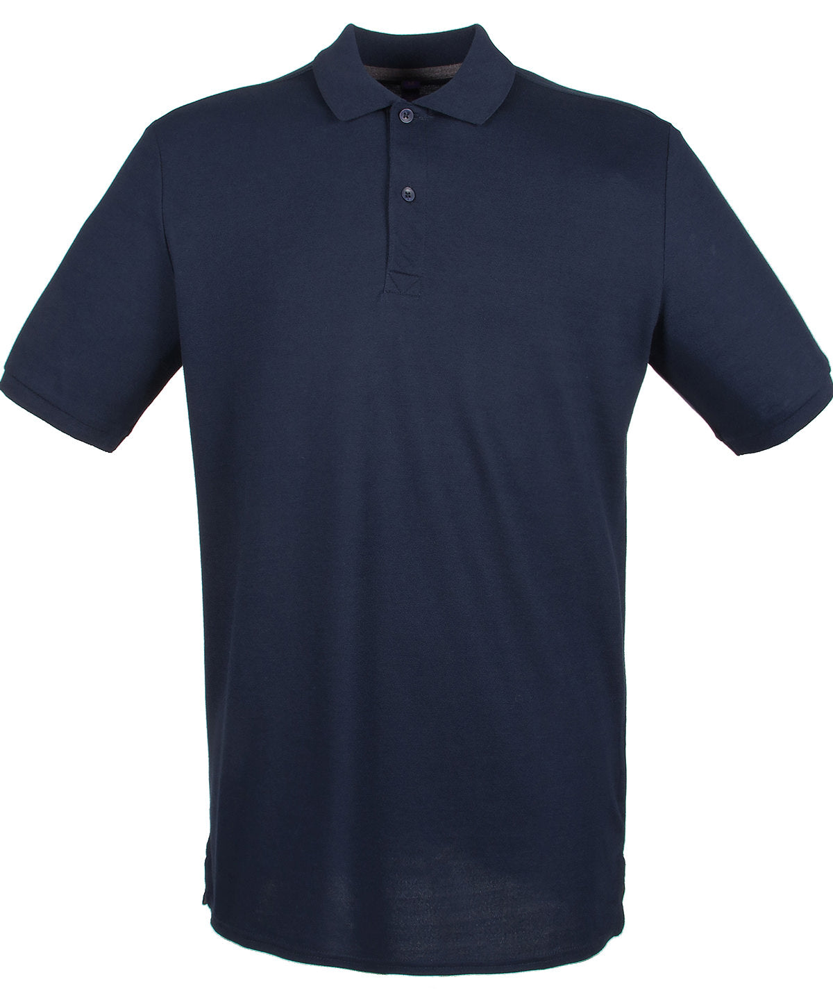 Personalised Polo Shirts - Black Henbury Micro-fine piqué polo shirt