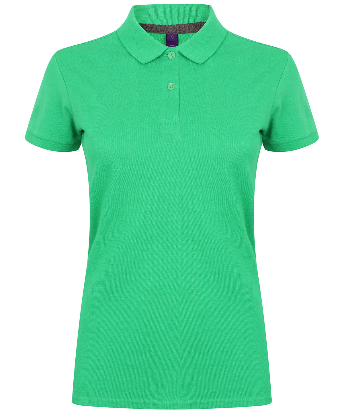 Personalised Polo Shirts - Black Henbury Women's micro-fine piqué polo shirt