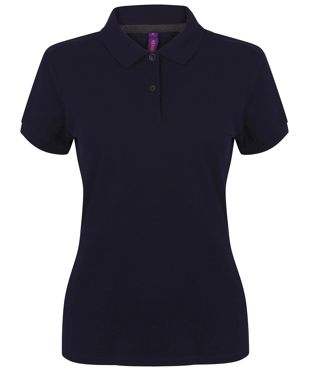 Personalised Polo Shirts - Burgundy Henbury Women's micro-fine piqué polo shirt
