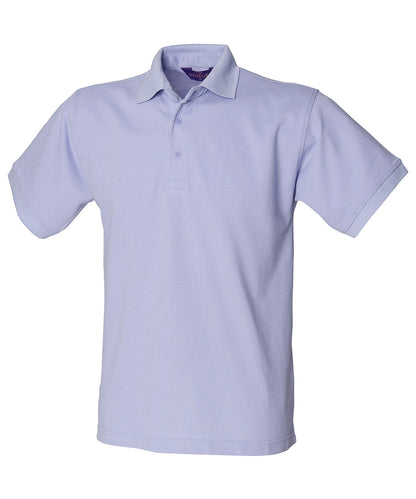 Personalised Polo Shirts - Dark Purple Henbury 65/35 Classic piqué polo shirt
