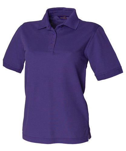 Personalised Polo Shirts - Fuchsia Henbury Women's 65/35 polo shirt