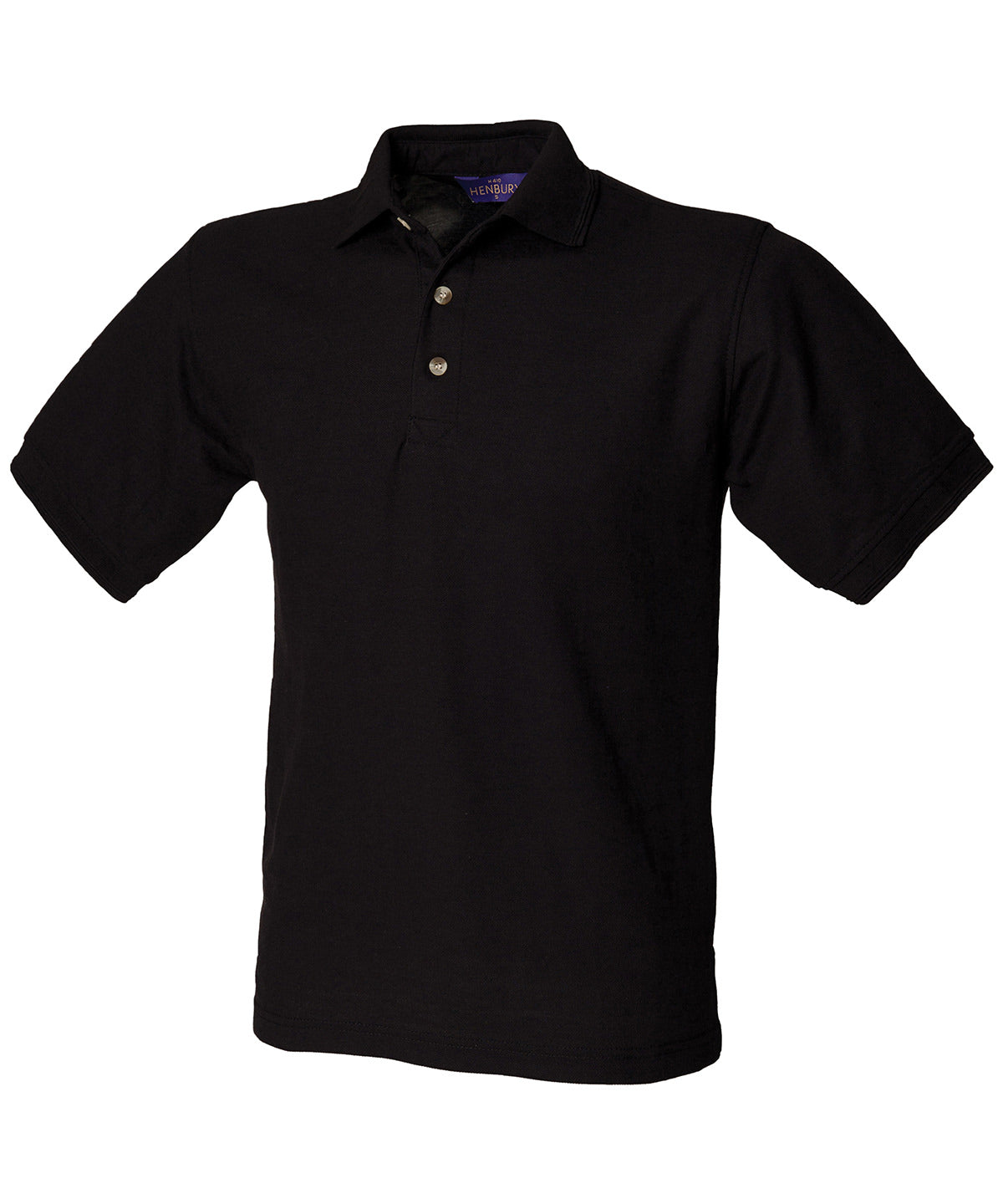 Personalised Polo Shirts - Black Henbury Ultimate 65/35 polo shirt
