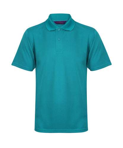 Personalised Polo Shirts - Teal Henbury Coolplus® polo shirt