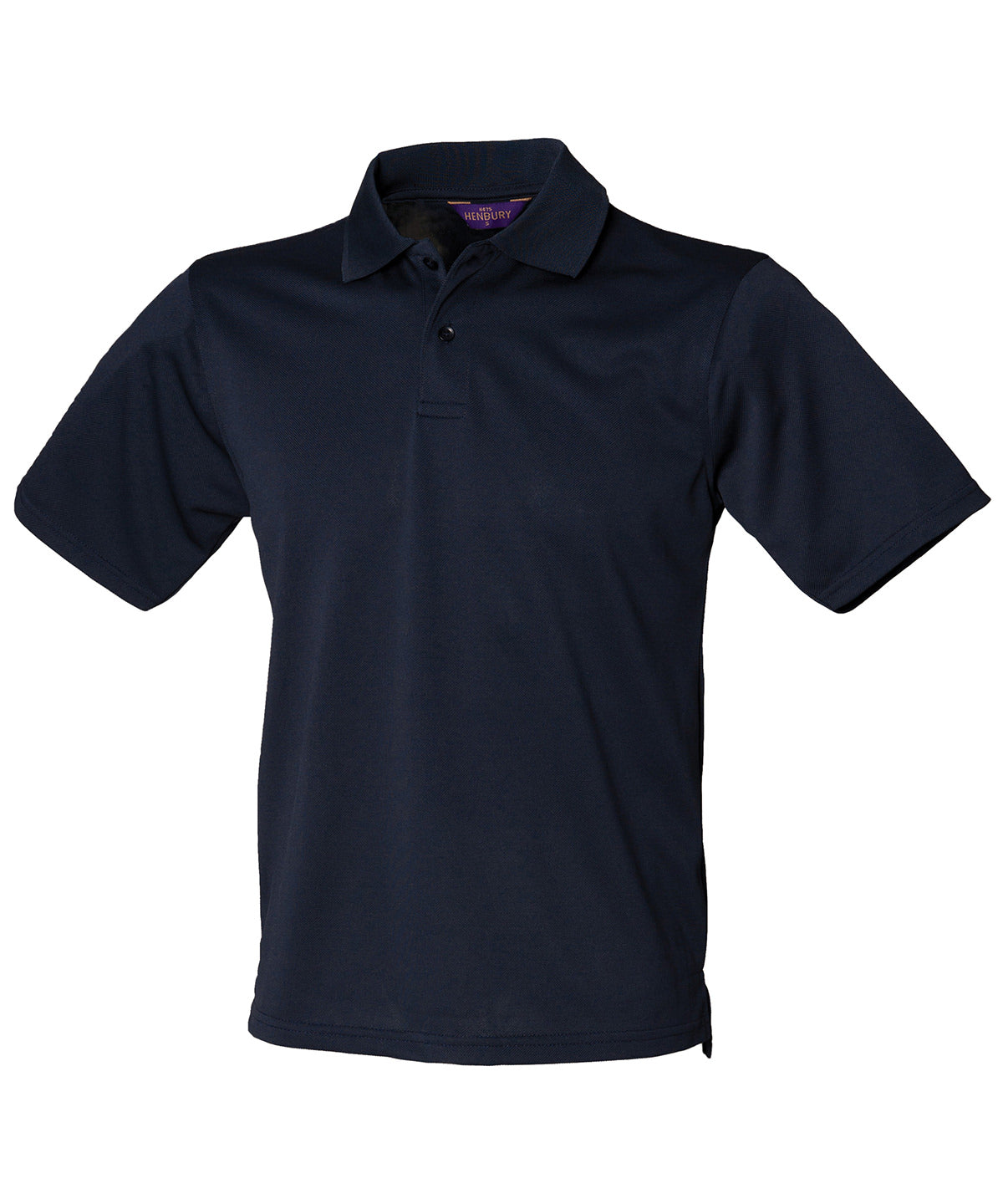Personalised Polo Shirts - Black Henbury Coolplus® polo shirt