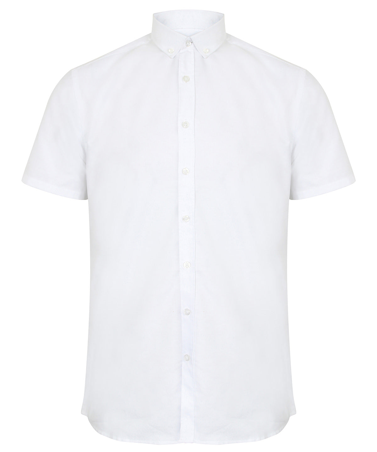 Personalised Shirts - Black Henbury Modern short sleeve Oxford shirt