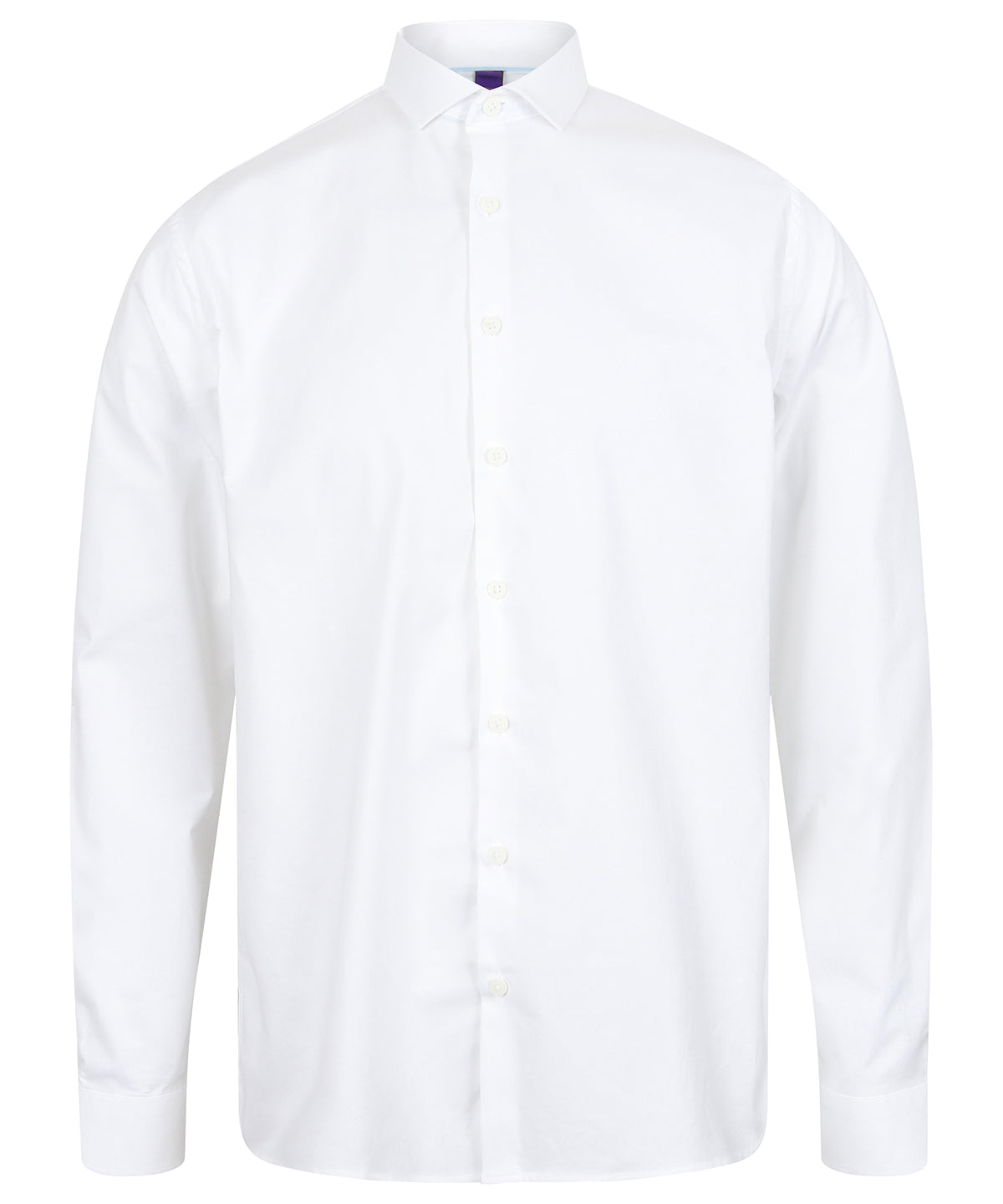 Personalised Shirts - Black Henbury Long sleeve stretch shirt
