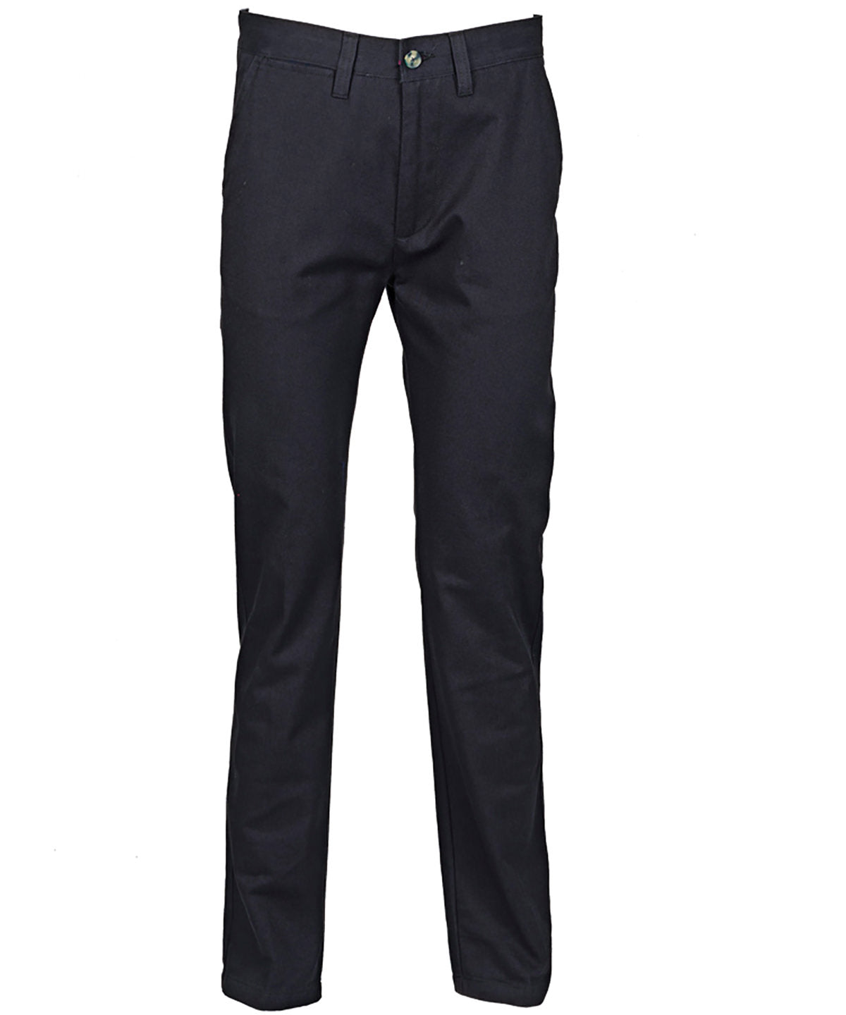 Personalised Trousers - Black Henbury 65/35 flat fronted chino trousers