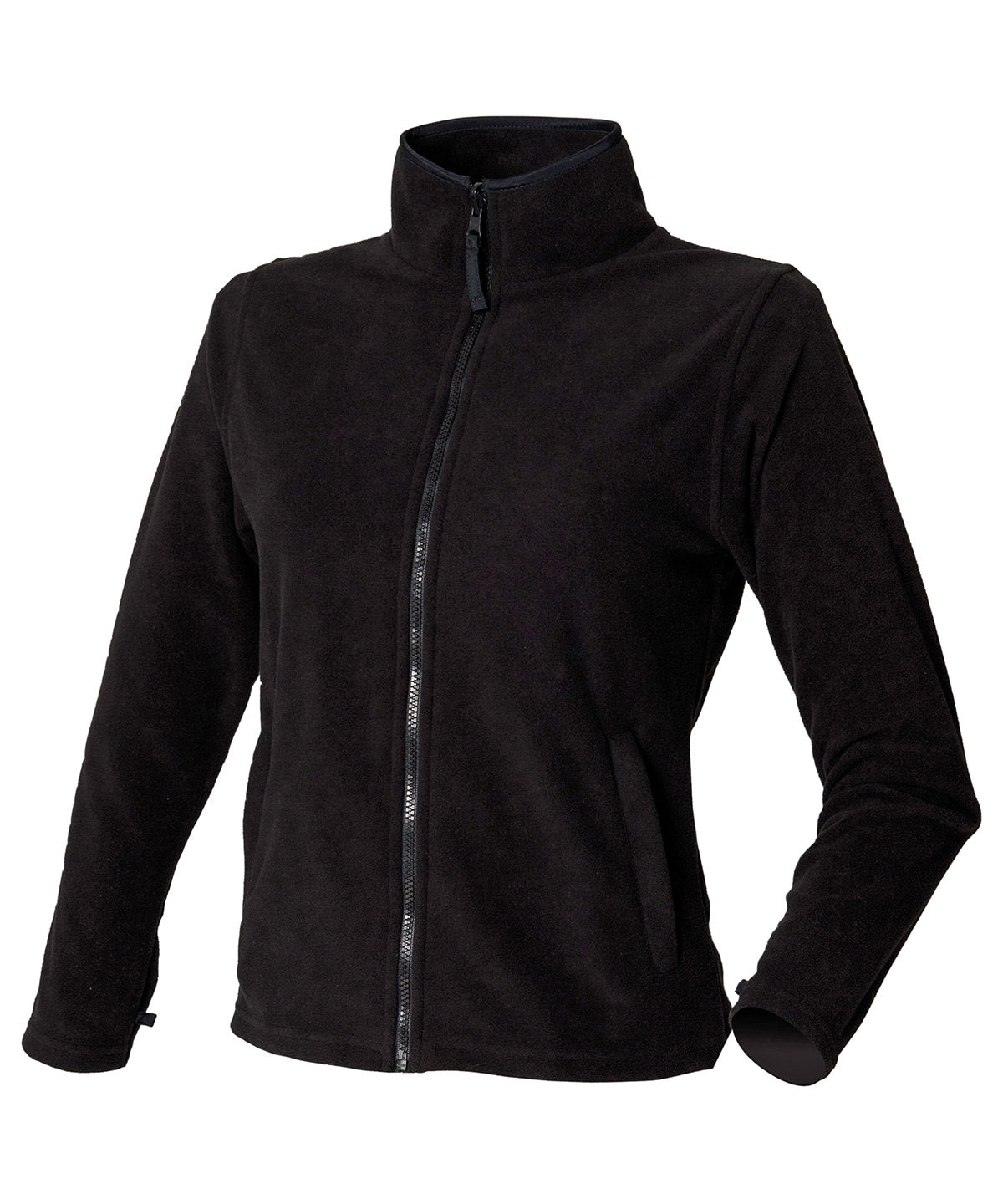 Personalised Jackets - Black Henbury Women's microfleece jacket