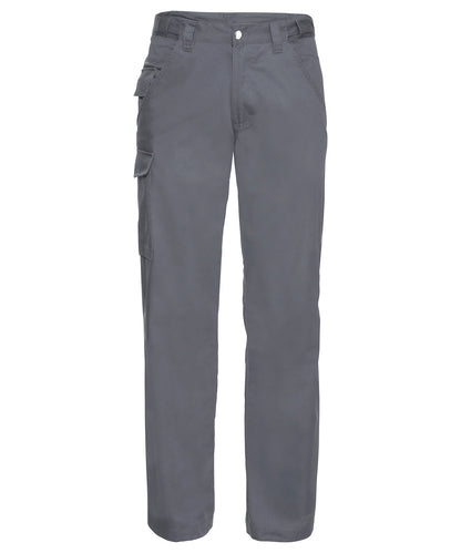 Personalised Trousers - Black Russell Europe Polycotton twill workwear trousers
