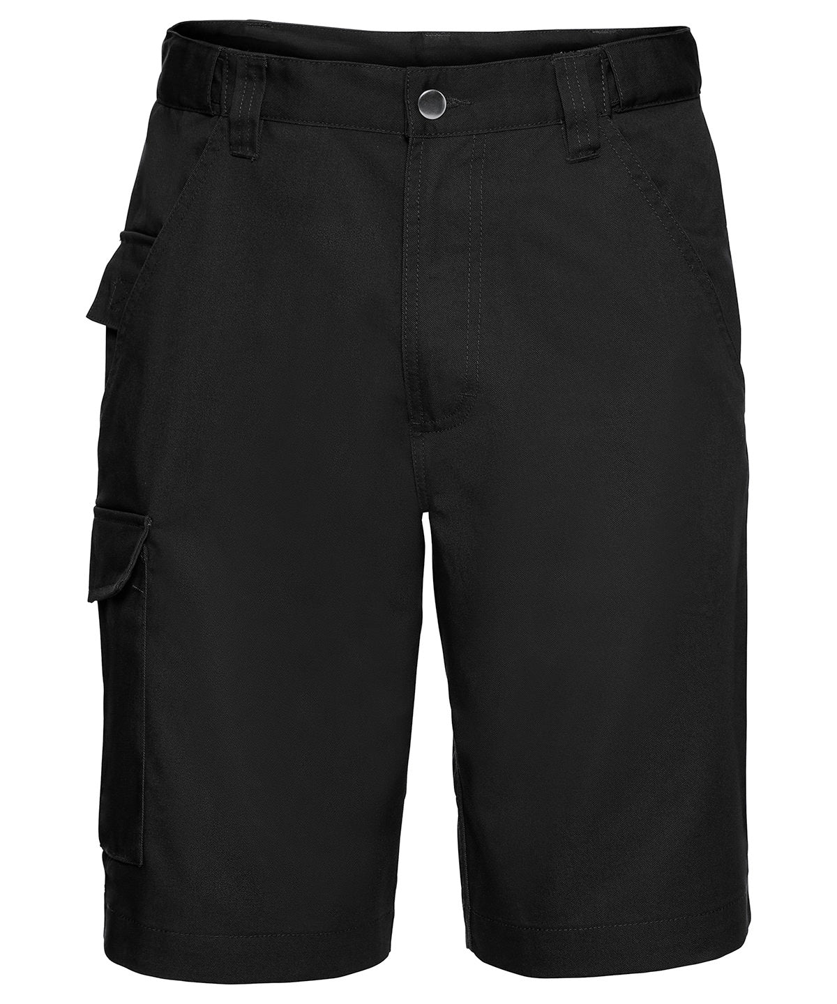 Personalised Shorts - Black Russell Europe Polycotton twill workwear shorts