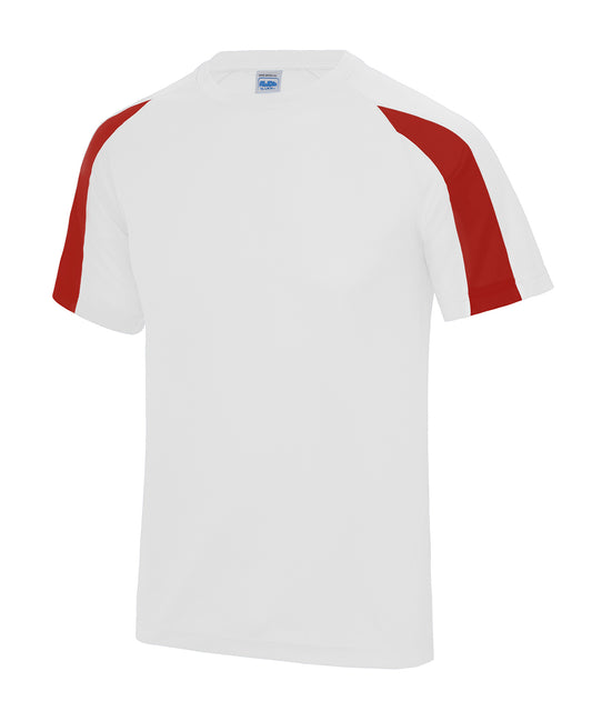 Personalised T-Shirts - White AWDis Just Cool Contrast cool T