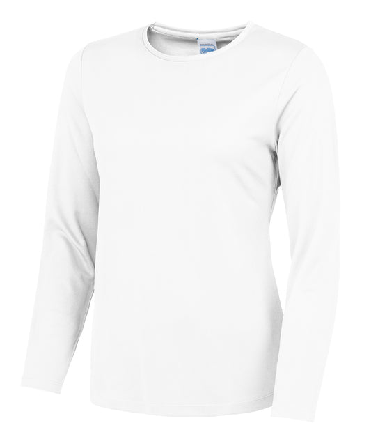 Personalised T-Shirts - White AWDis Just Cool Women's long sleeve cool T