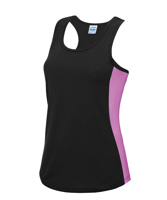 Personalised Vests - AWDis Just Cool Women's cool contrast vest