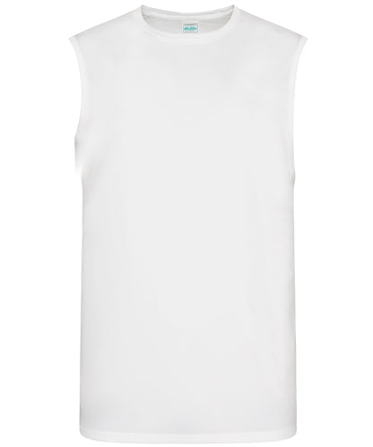 Personalised Vests - White AWDis Just Cool Cool smooth sports vest