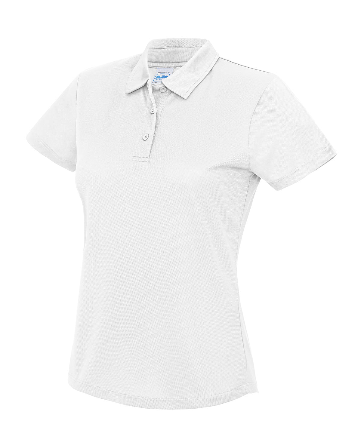 Personalised Polo Shirts - White AWDis Just Cool Women's cool polo