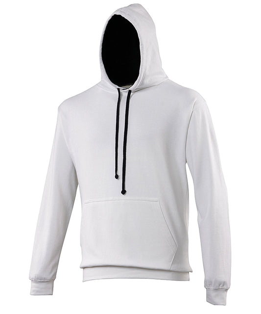Personalised Hoodies - Black AWDis Just Hoods Varsity hoodie