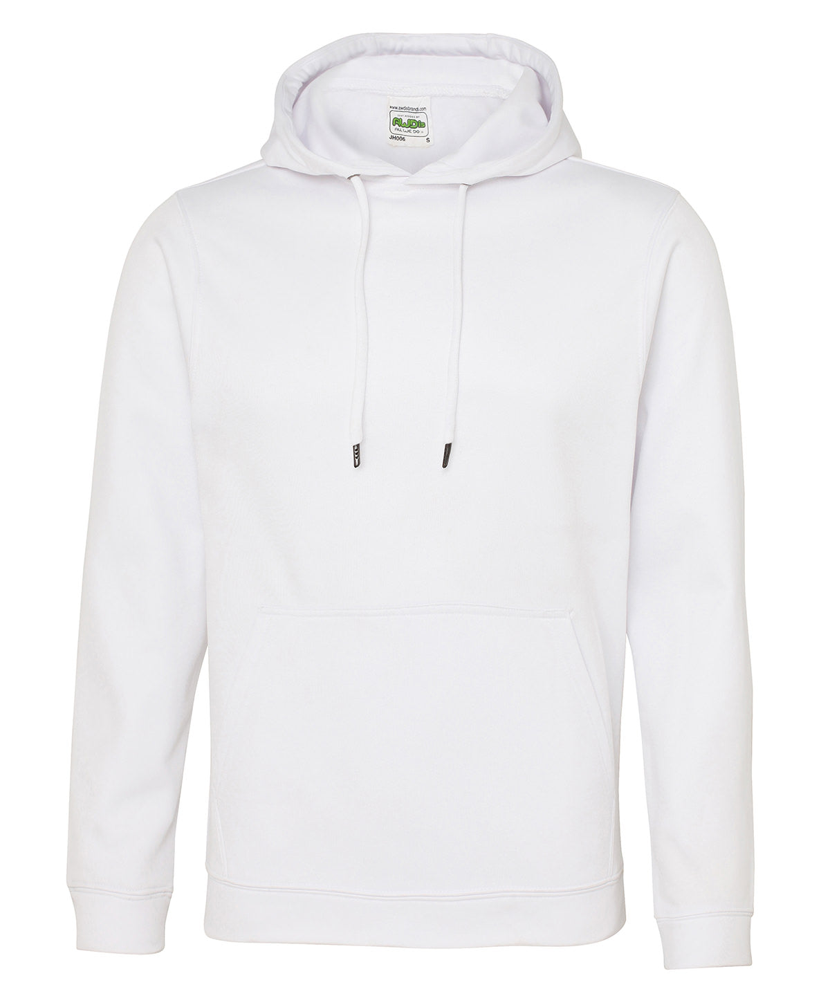 Personalised Hoodies - White AWDis Just Hoods Sports polyester hoodie