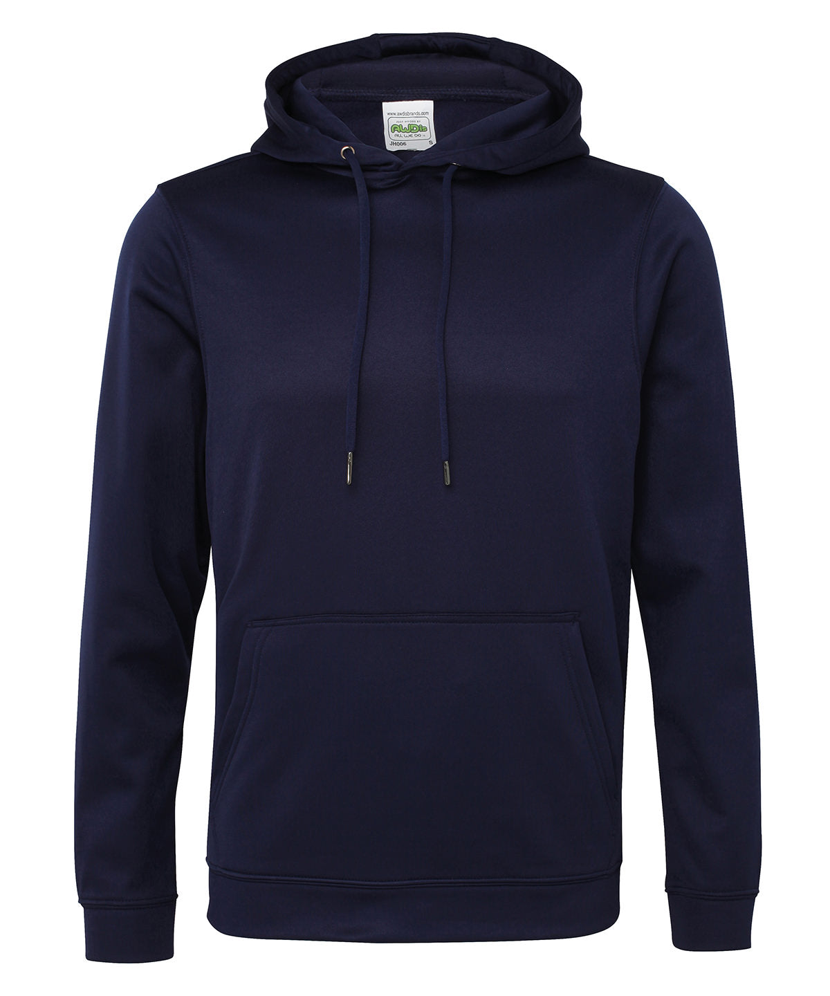 Personalised Hoodies - Dark Blue AWDis Just Hoods Sports polyester hoodie