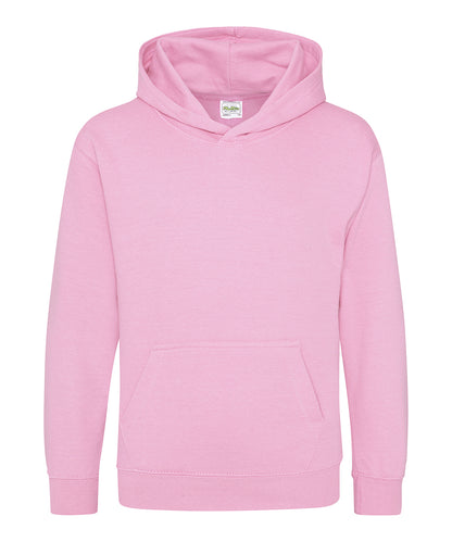 Personalised Hoodies - Mid Pink AWDis Just Hoods Kids hoodie